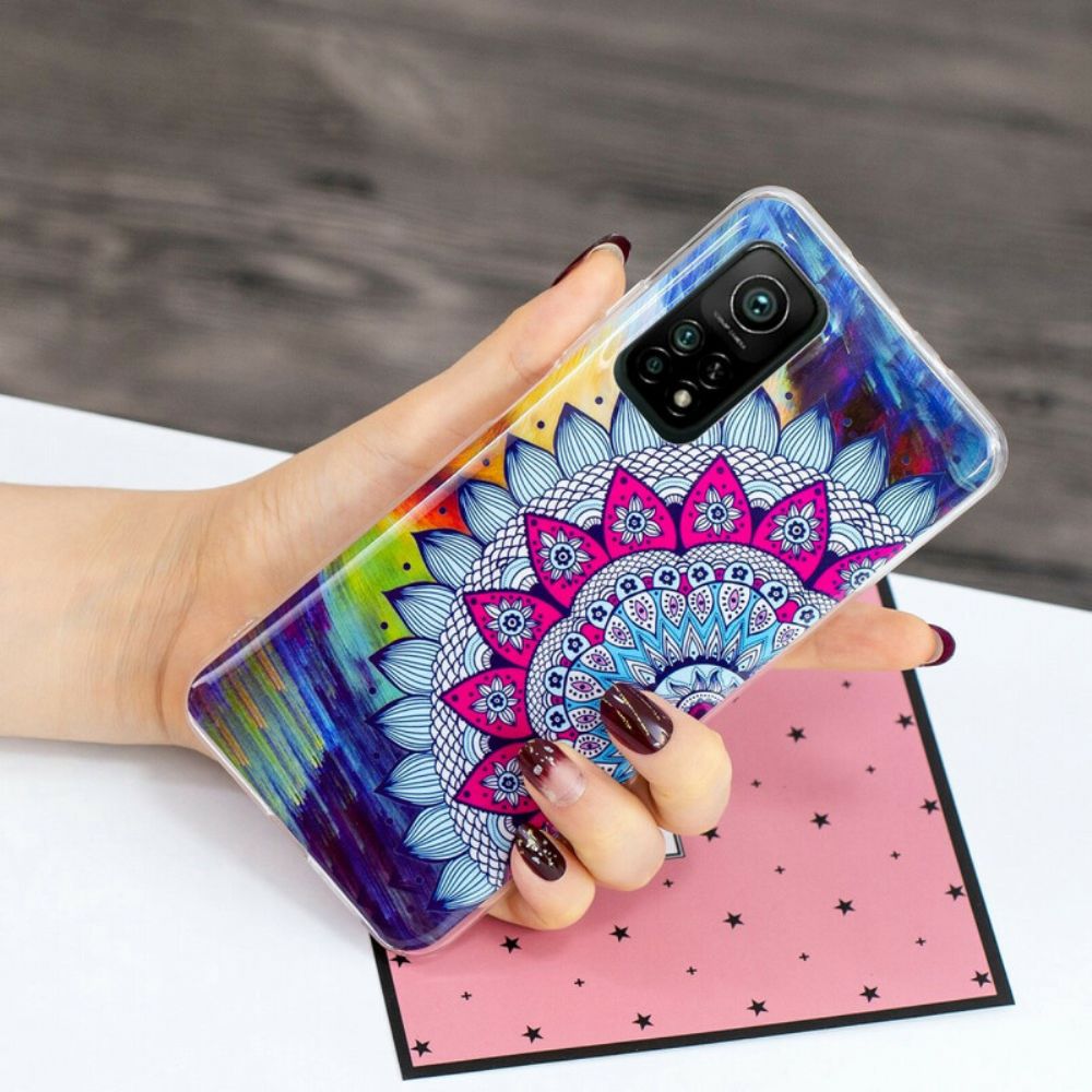 Hoesje voor Xiaomi Mi 10T / 10T Pro Fluorescerende Kleurrijke Mandala