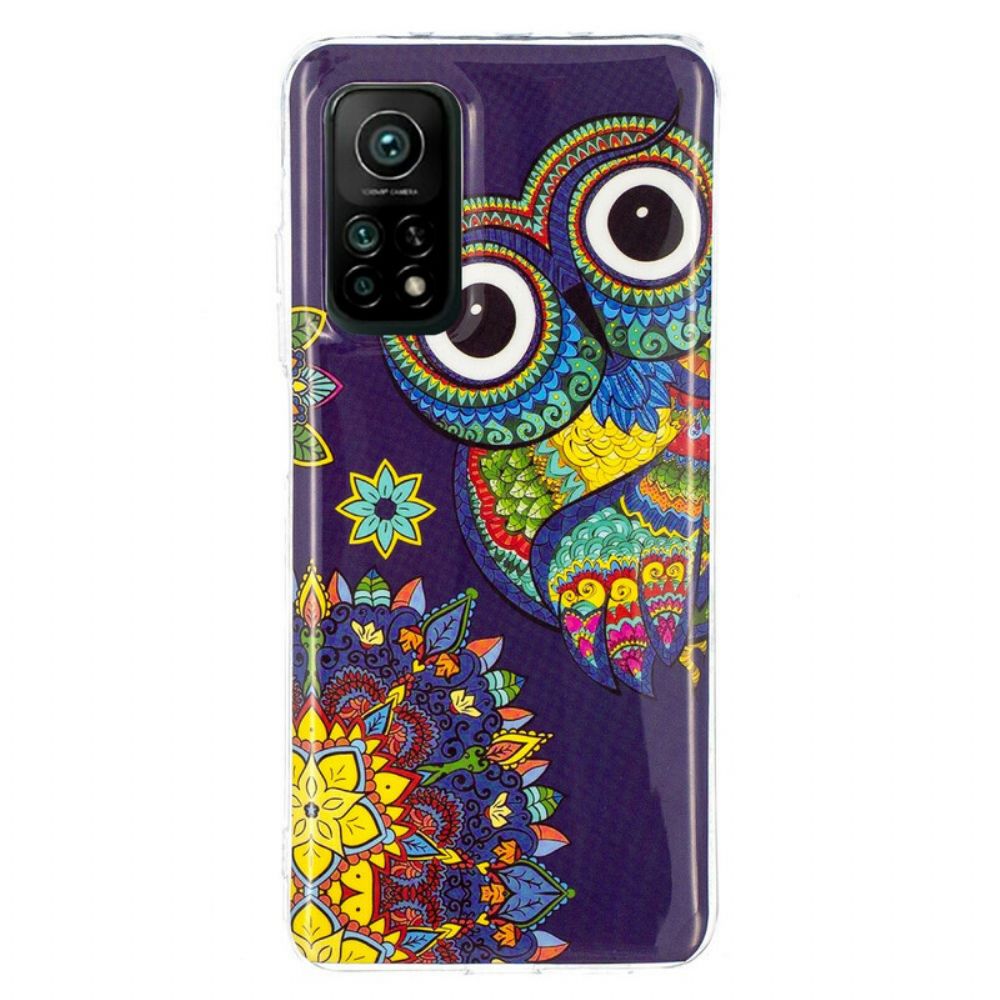 Hoesje voor Xiaomi Mi 10T / 10T Pro Fluorescerende Mandala Uil