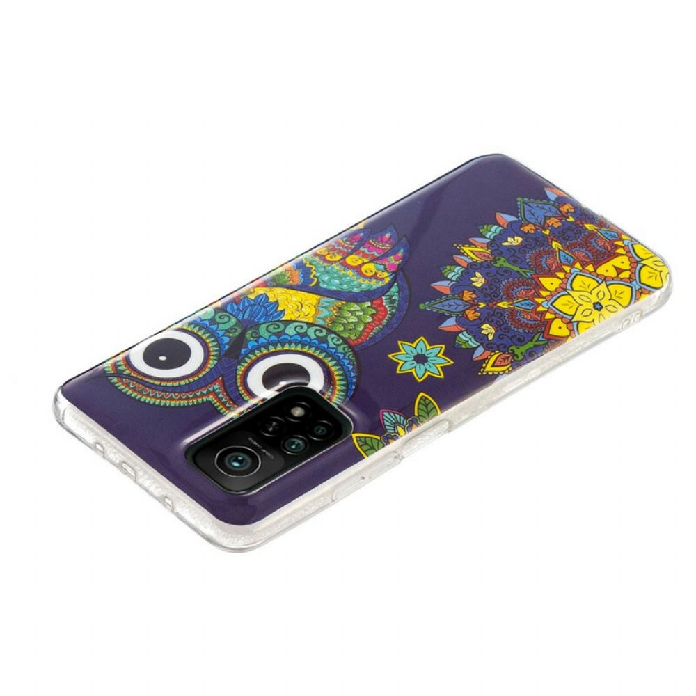 Hoesje voor Xiaomi Mi 10T / 10T Pro Fluorescerende Mandala Uil