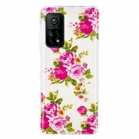 Hoesje voor Xiaomi Mi 10T / 10T Pro Fluorescerende Vrijheidsbloemen