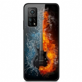 Hoesje voor Xiaomi Mi 10T / 10T Pro Gitaar Gehard Glas