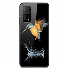 Hoesje voor Xiaomi Mi 10T / 10T Pro Kroon Vogel Gehard Glas