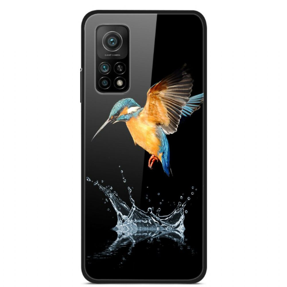 Hoesje voor Xiaomi Mi 10T / 10T Pro Kroon Vogel Gehard Glas