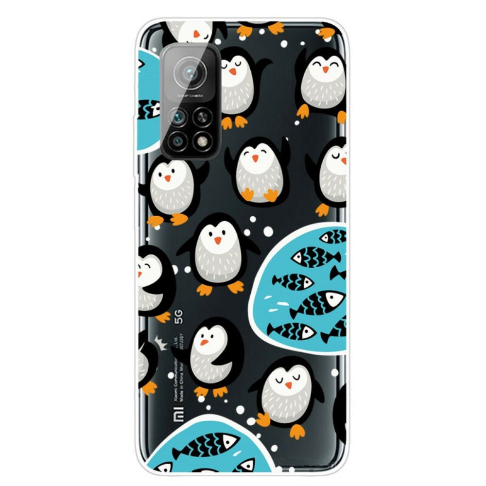 Hoesje voor Xiaomi Mi 10T / 10T Pro Pinguïns En Vissen