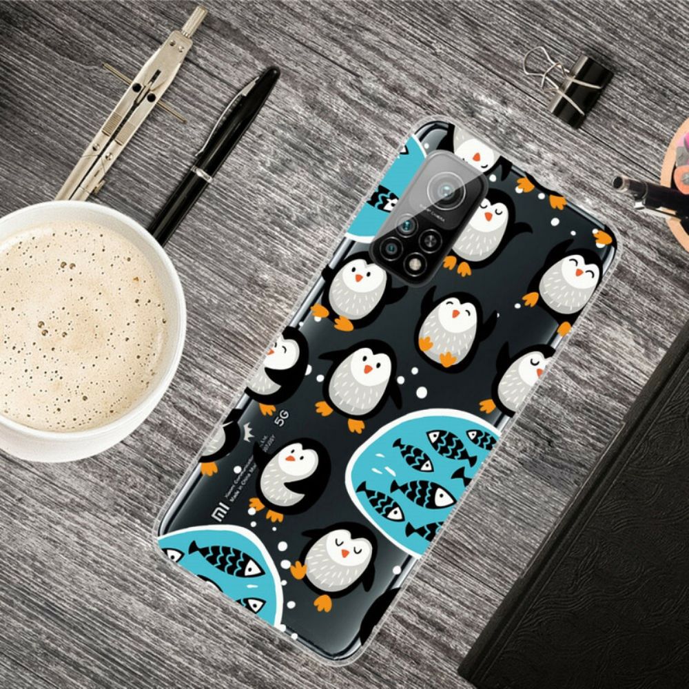 Hoesje voor Xiaomi Mi 10T / 10T Pro Pinguïns En Vissen