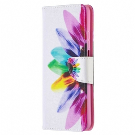 Leren Hoesje voor Xiaomi Mi 10T / 10T Pro Aquarel Bloem