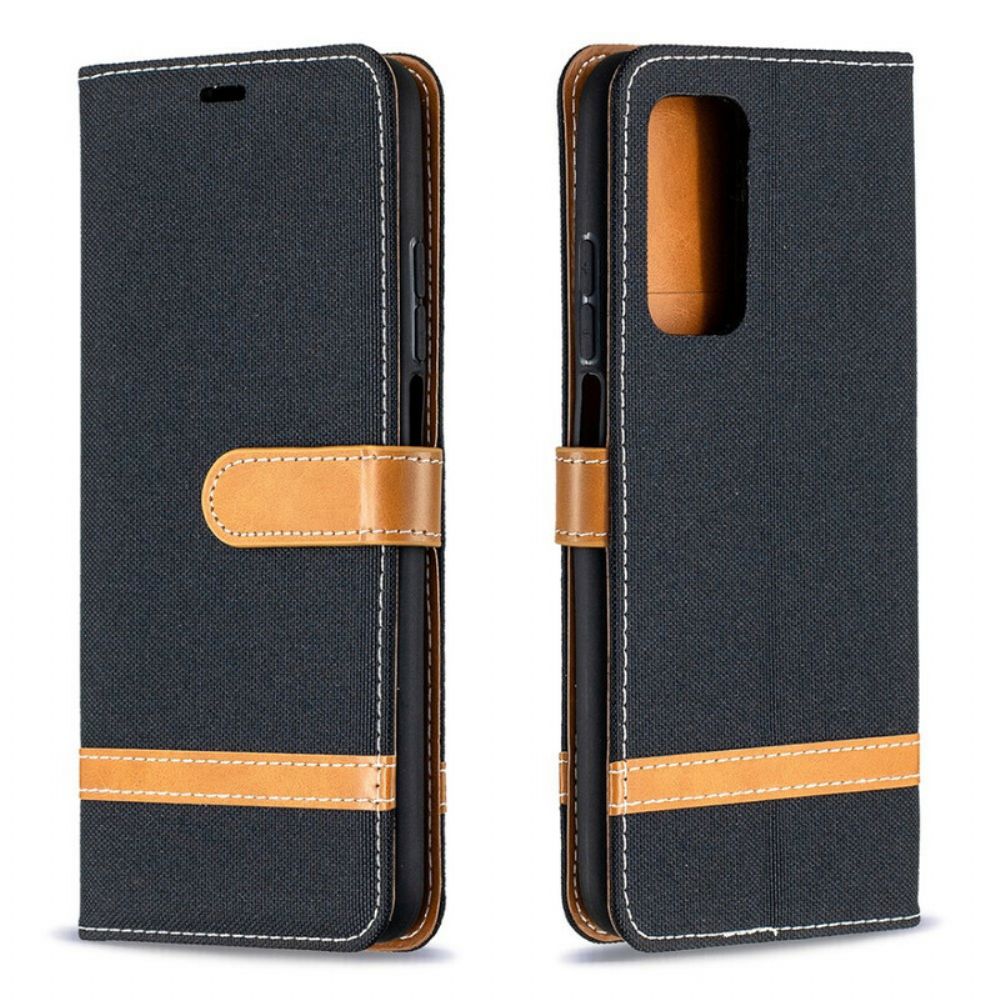 Leren Hoesje voor Xiaomi Mi 10T / 10T Pro Met Ketting Band Met Stof En Leereffect