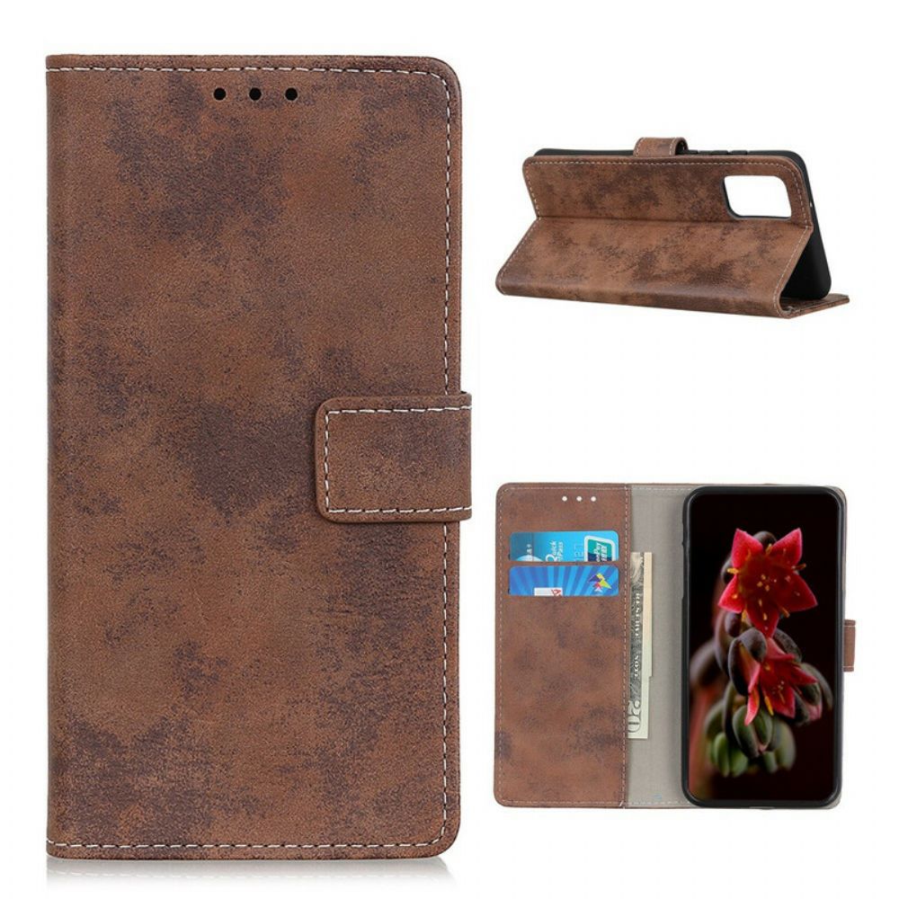 Leren Hoesje voor Xiaomi Mi 10T / 10T Pro Vintage Leereffect