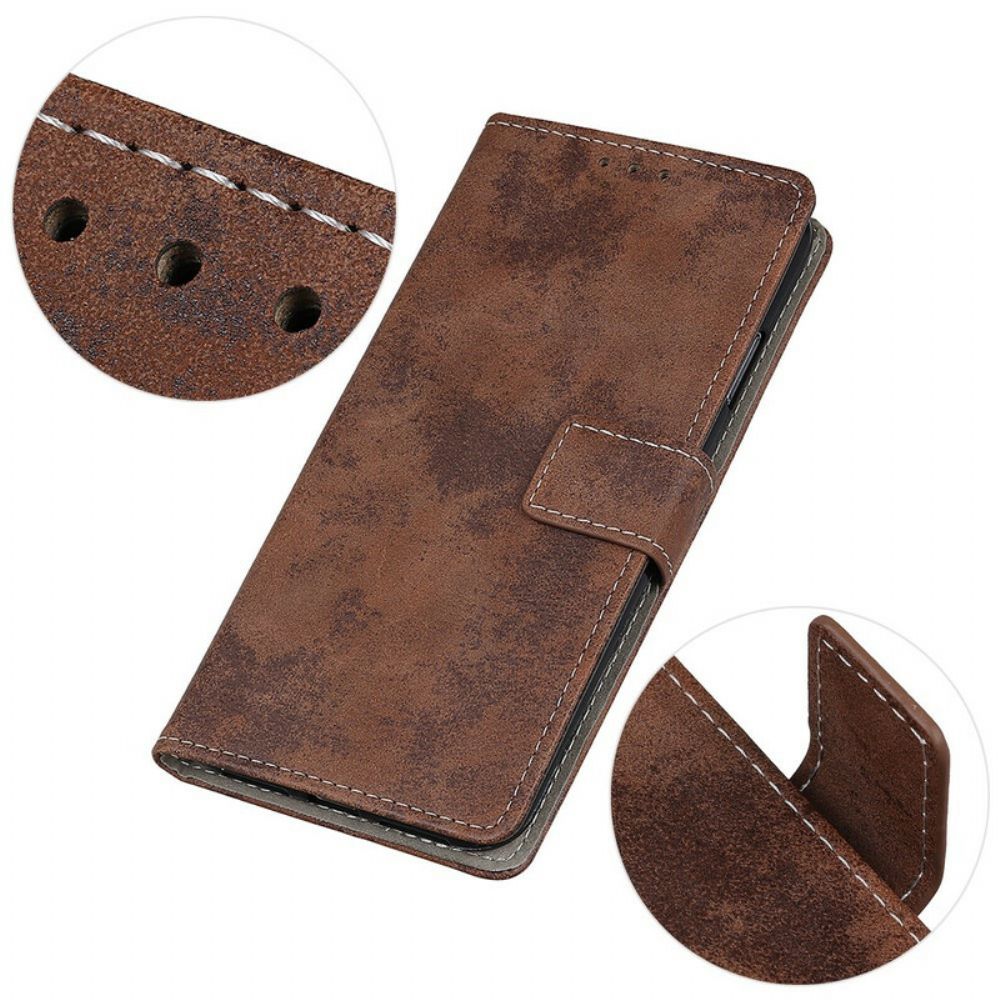 Leren Hoesje voor Xiaomi Mi 10T / 10T Pro Vintage Leereffect