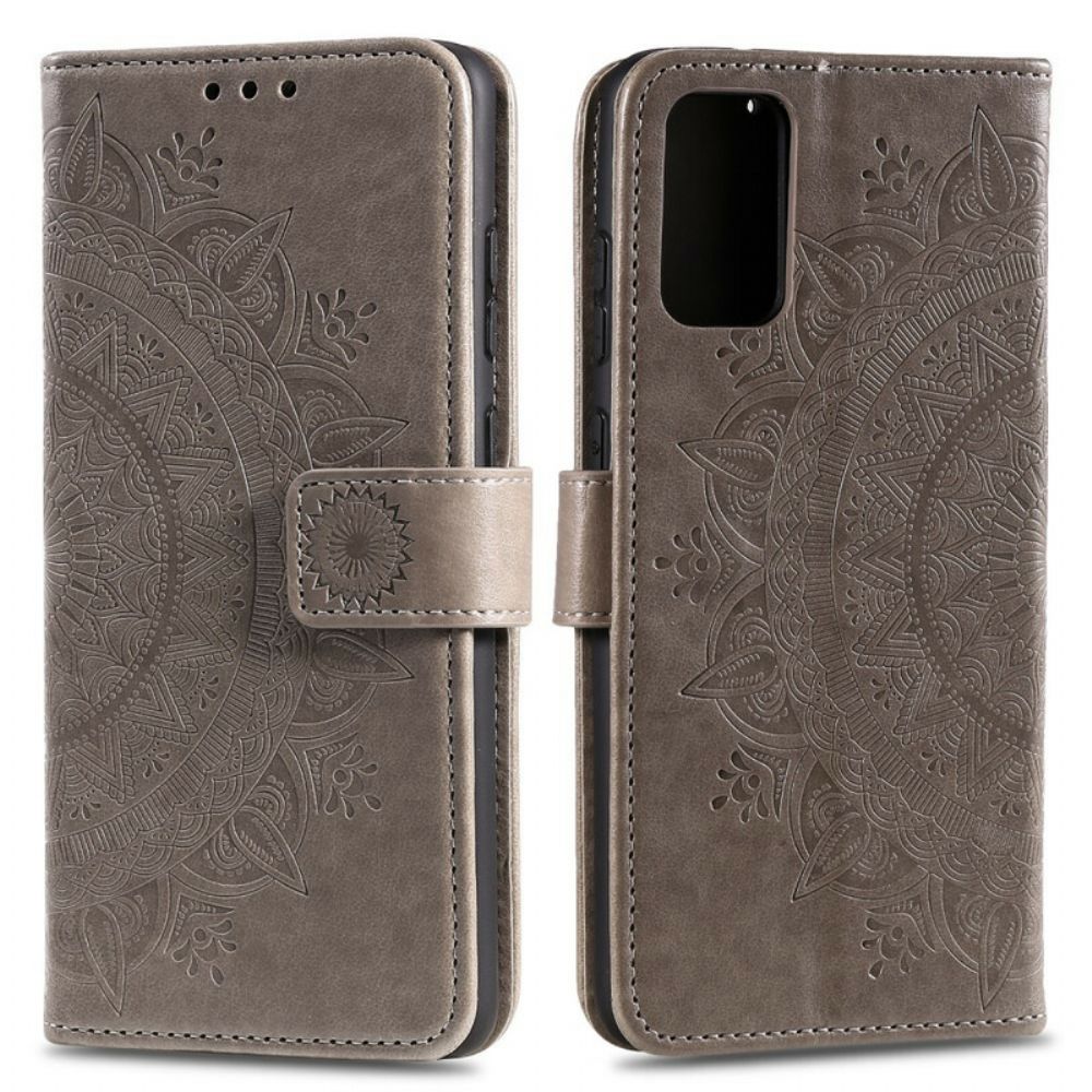 Leren Hoesje voor Xiaomi Mi 10T / 10T Pro Zon Mandala