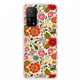 Telefoonhoesje voor Xiaomi Mi 10T / 10T Pro Bloemen Wandtapijt