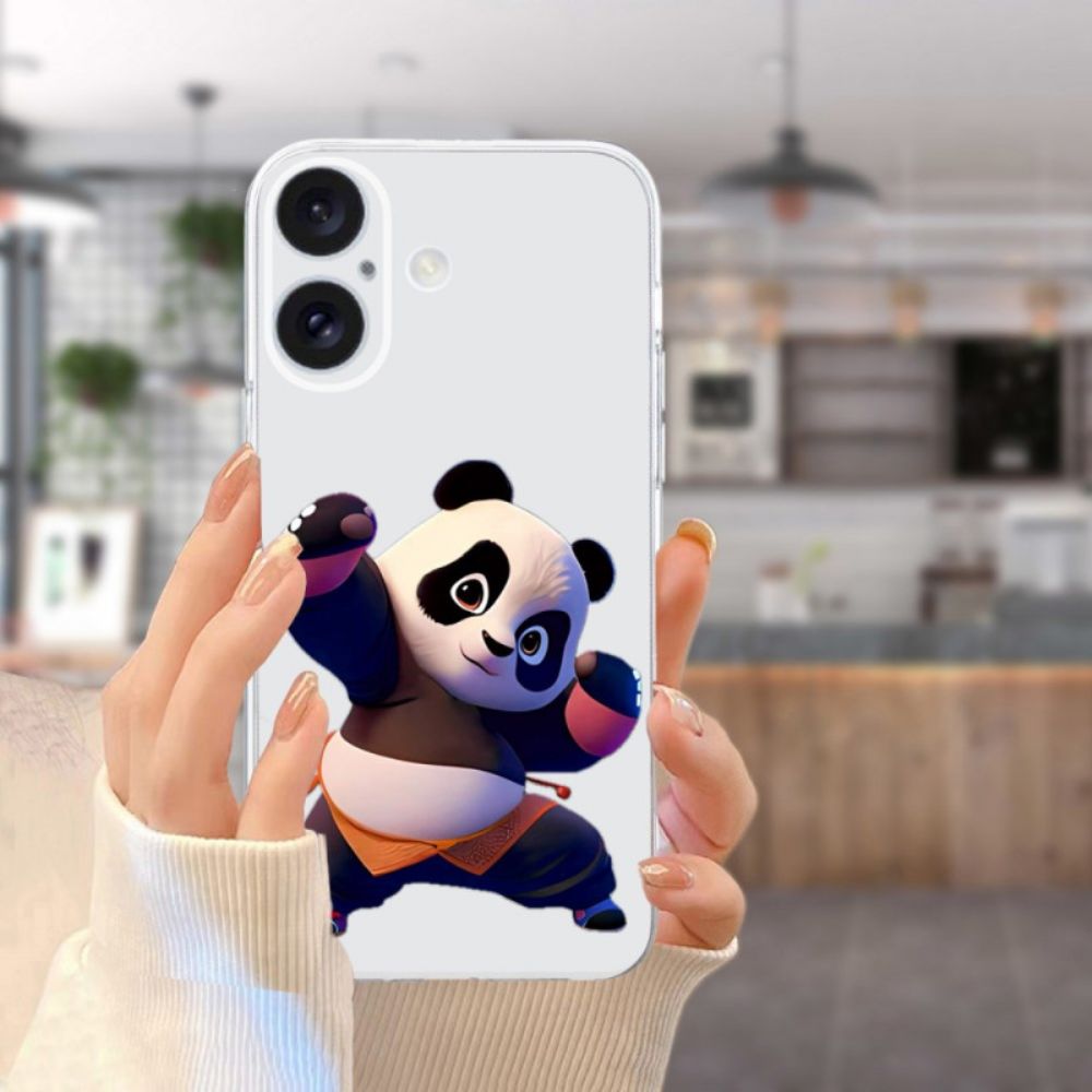 Case Hoesje iPhone 16 Plus Telefoonhoesje Panda