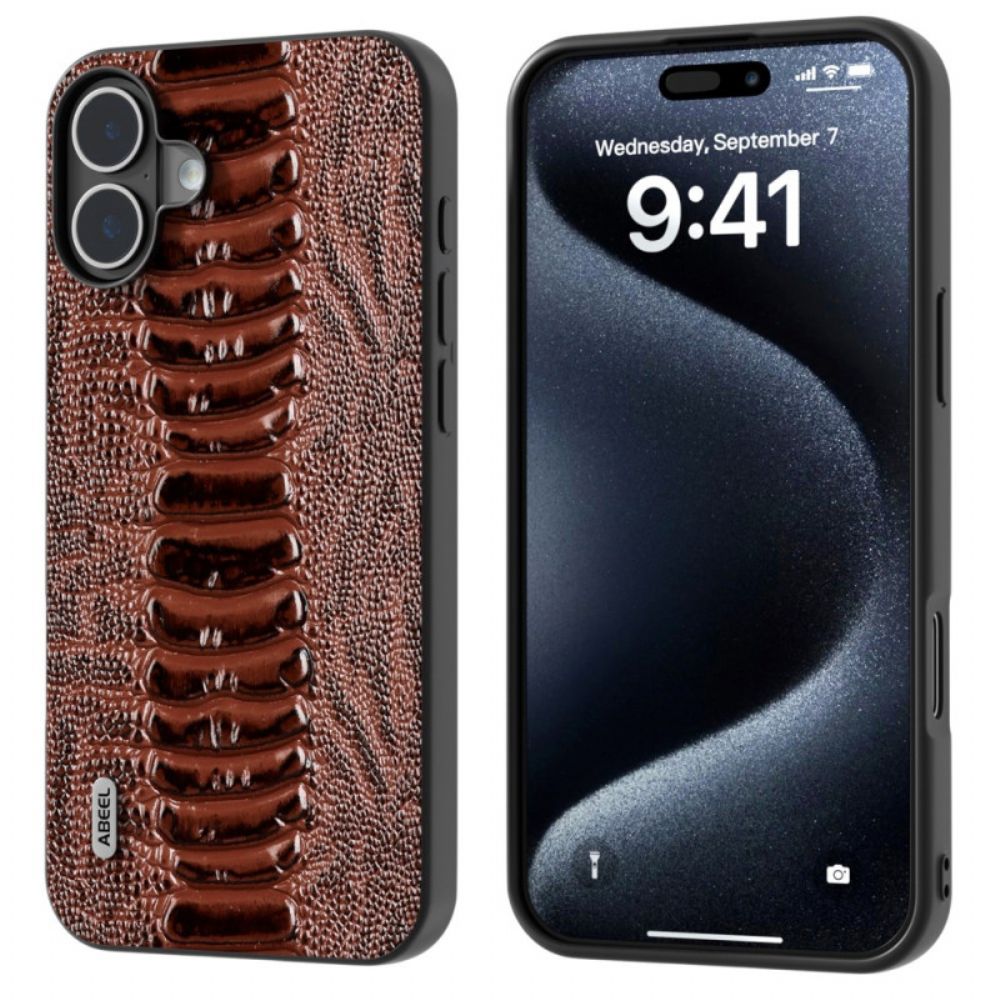 Cover Hoesje iPhone 16 Plus Telefoonhoesje Abeel Met Structuur