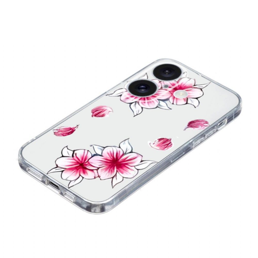 Cover Hoesje iPhone 16 Plus Telefoonhoesje Kersenbloesems