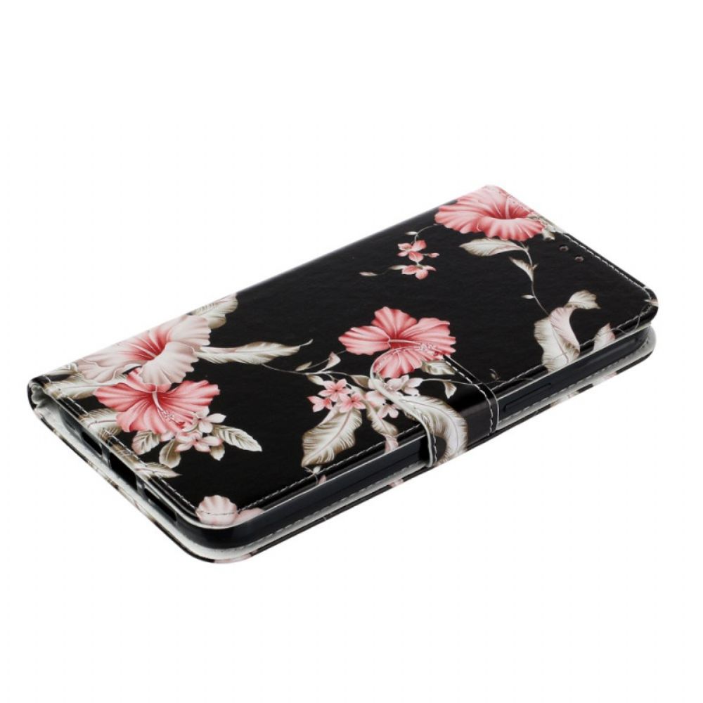 Folio-hoesje iPhone 16 Plus Telefoonhoesje Rododendrons