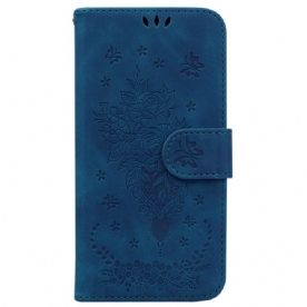 Folio-hoesje iPhone 16 Plus Telefoonhoesje Rozen