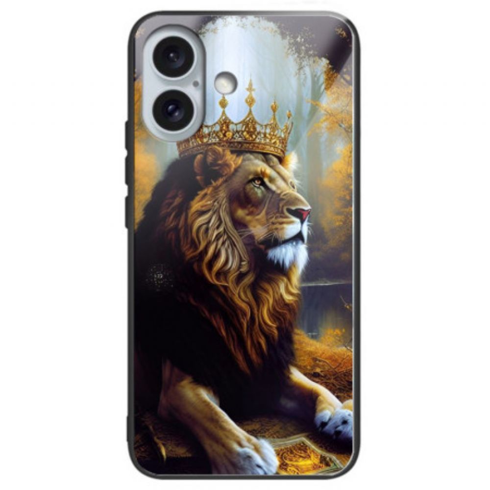 Hoesje iPhone 16 Plus Lion King Gehard Glas