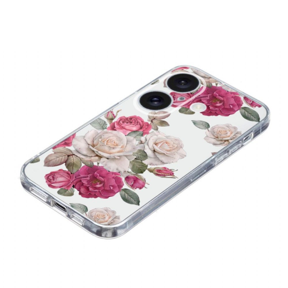 Hoesje iPhone 16 Plus Mooie Pioenrozen