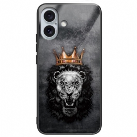 Hoesje iPhone 16 Plus Patroon Van Gehard Glas