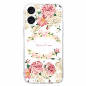 Hoesje iPhone 16 Plus Vintage Rozen Bescherming Hoesje