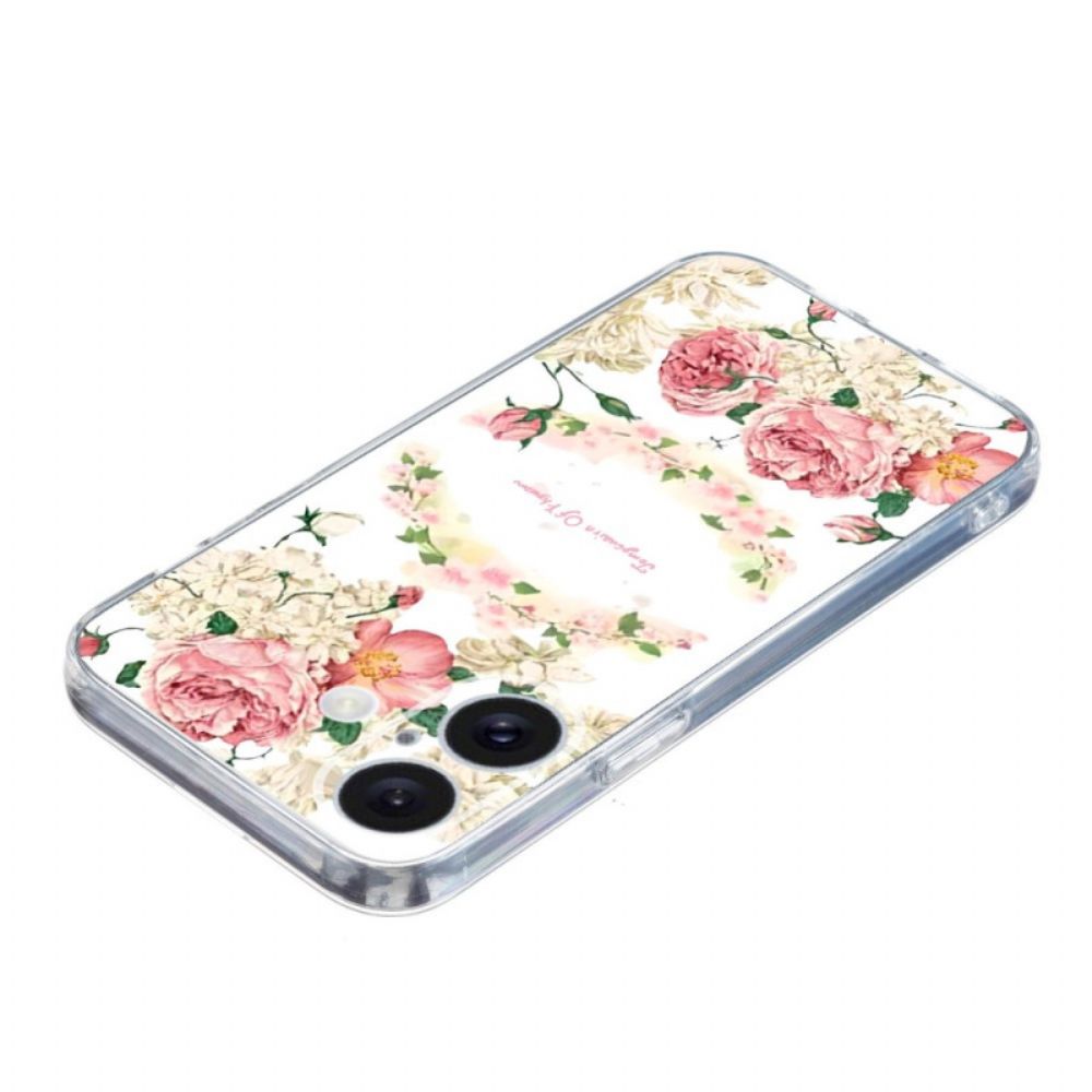 Hoesje iPhone 16 Plus Vintage Rozen Bescherming Hoesje