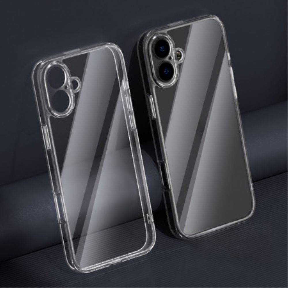 Hoesje Voor iPhone 16 Plus Transparant Gehard Glas