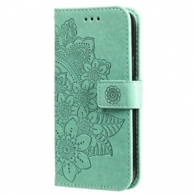 Leren Hoesje iPhone 16 Plus Mandala-print Bescherming Hoesje