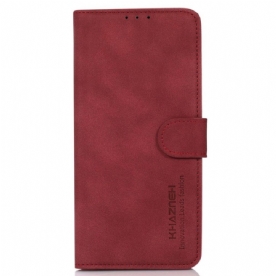 Leren Hoesje Voor iPhone 16 Plus Khazneh Suède Stijl