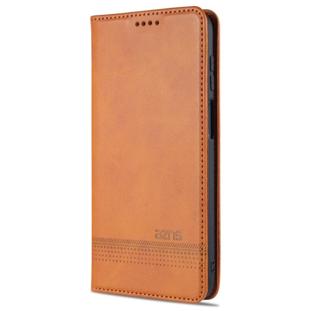 Bescherming Hoesje voor Samsung Galaxy M32 Folio-hoesje Azns Lederen Stijl