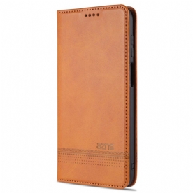 Bescherming Hoesje voor Samsung Galaxy M32 Folio-hoesje Azns Lederen Stijl