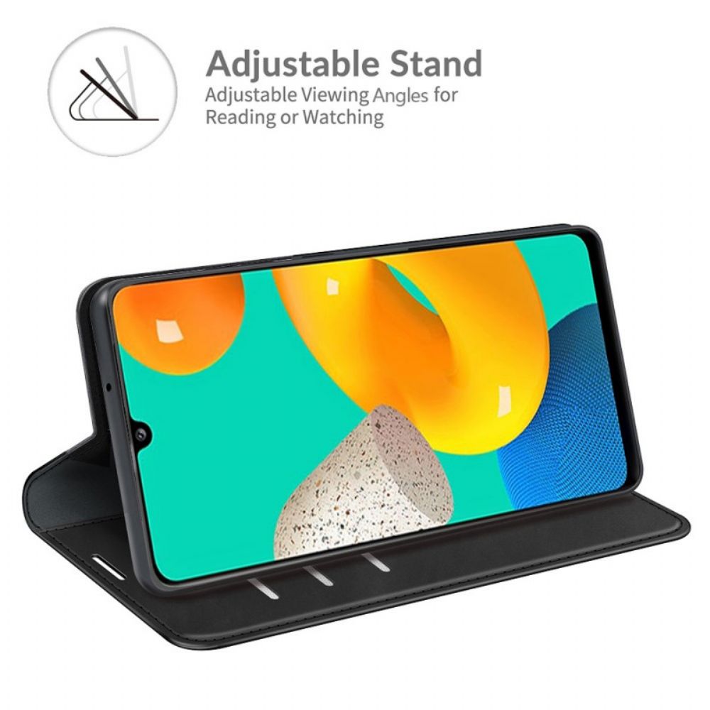 Bescherming Hoesje voor Samsung Galaxy M32 Folio-hoesje Stijl Lederen Ontwerp