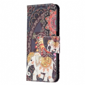 Flip Case voor Samsung Galaxy M32 Indische Olifant