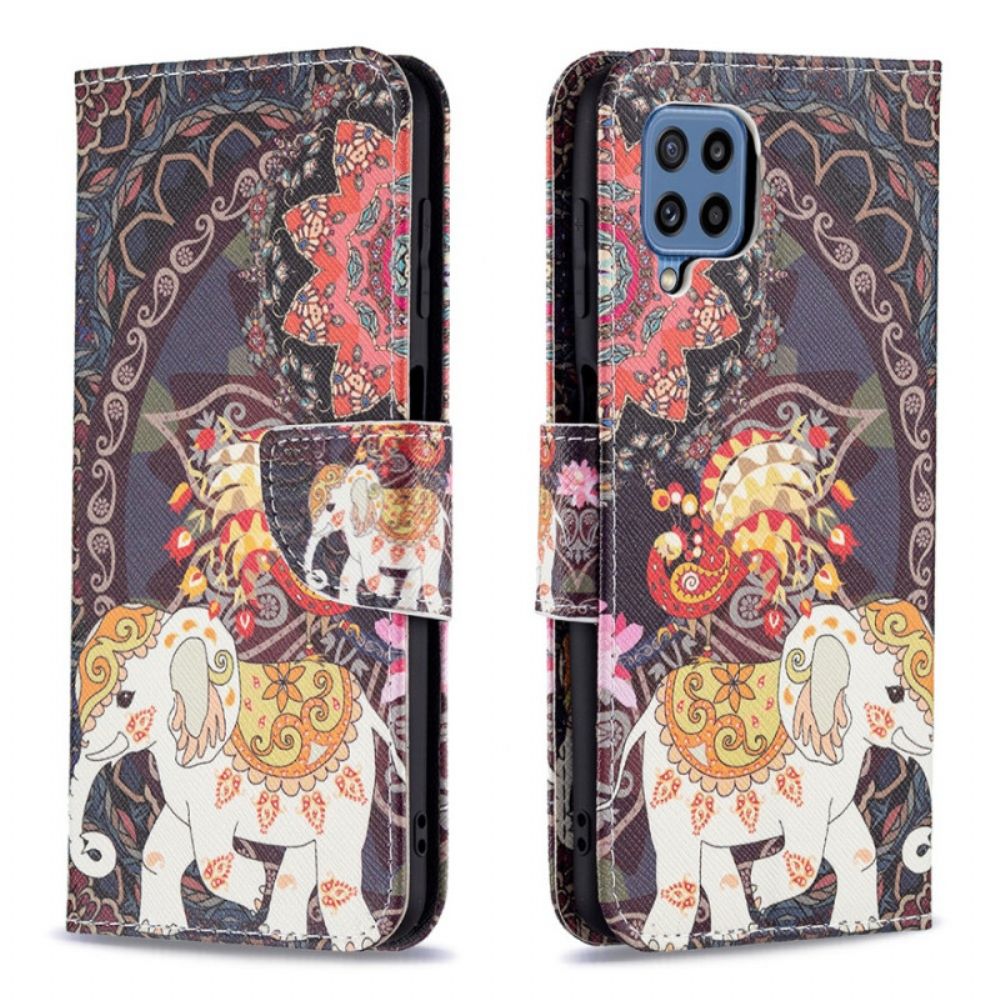 Flip Case voor Samsung Galaxy M32 Indische Olifant