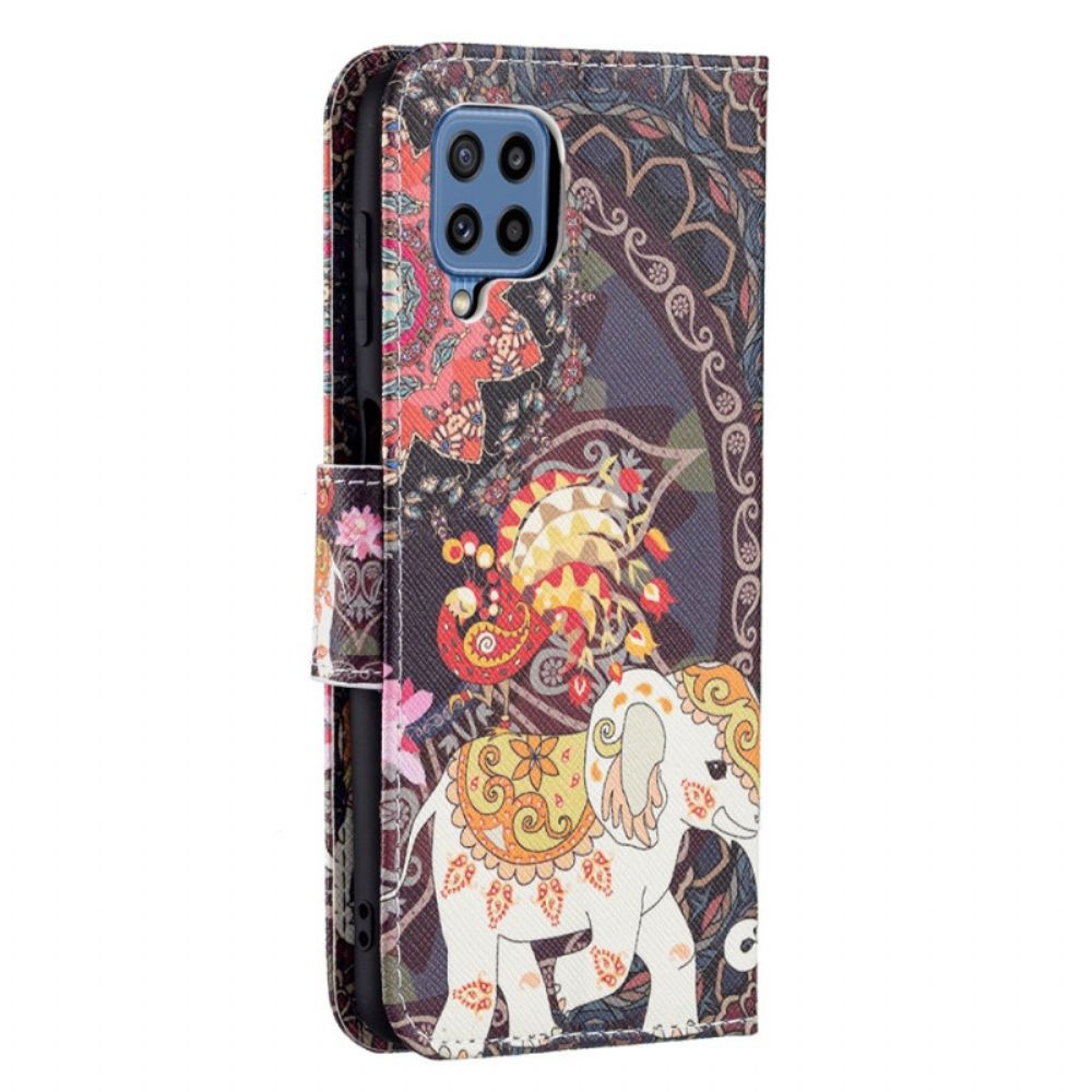 Flip Case voor Samsung Galaxy M32 Indische Olifant