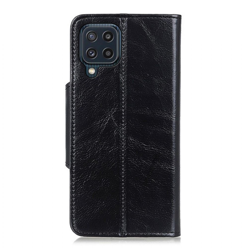 Flip Case voor Samsung Galaxy M32 Kunstleer Patentknoop