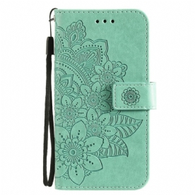 Folio-hoesje voor Samsung Galaxy M32 Bloemenmandala