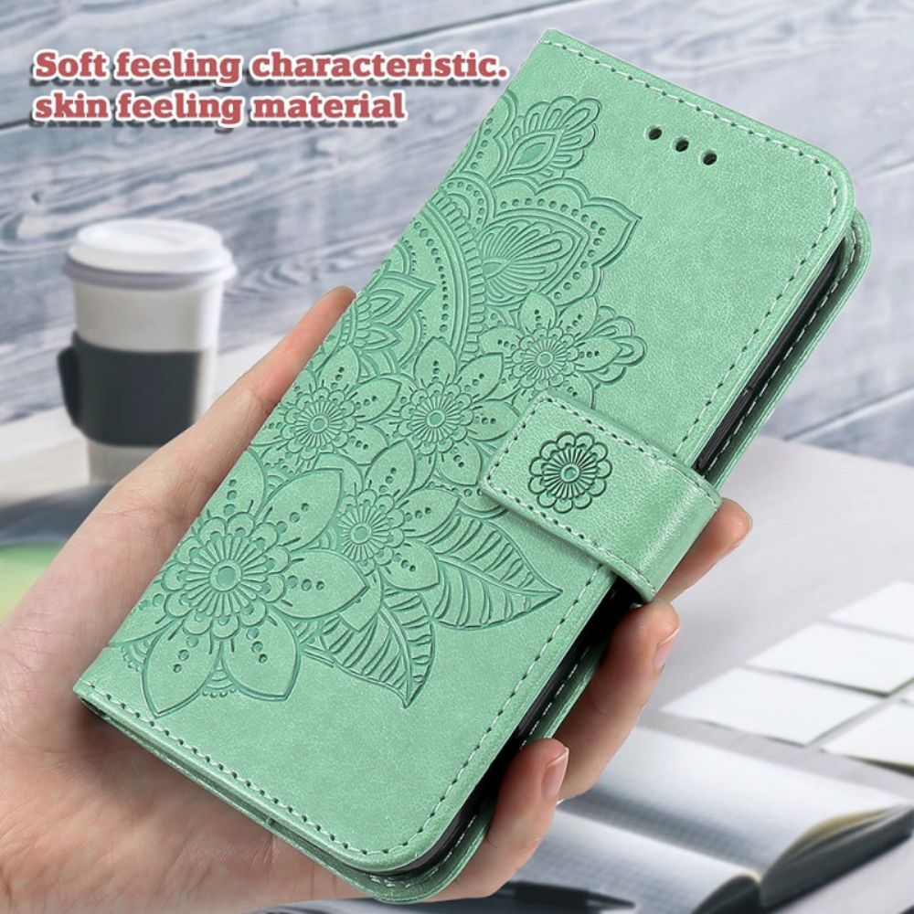 Folio-hoesje voor Samsung Galaxy M32 Bloemenmandala