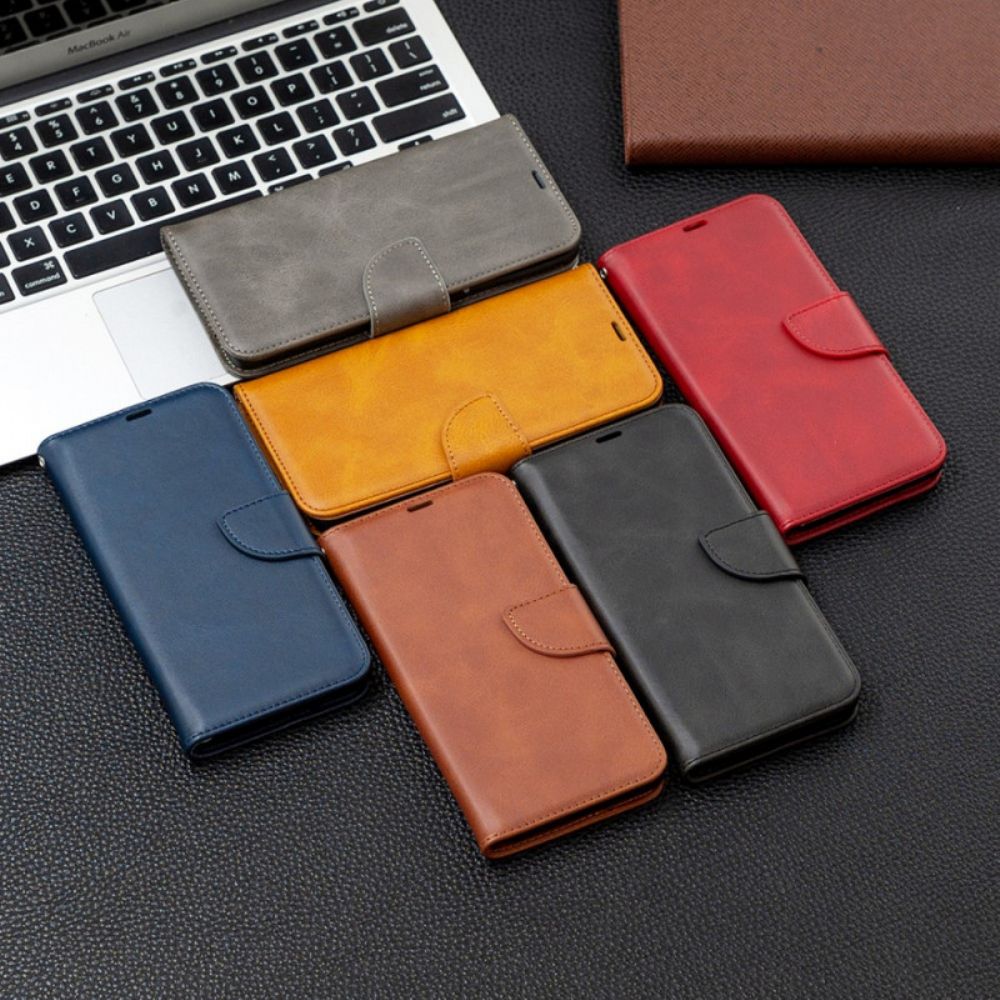 Folio-hoesje voor Samsung Galaxy M32 Flip Case Gladde Schuine Klep