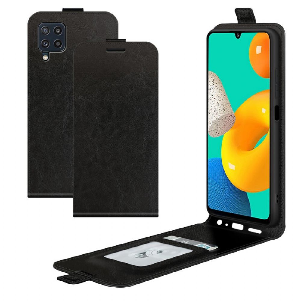 Folio-hoesje voor Samsung Galaxy M32 Flip Case Leren Effect Verticale Klep