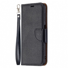 Folio-hoesje voor Samsung Galaxy M32 Flip Case Litchi Flap Schuin