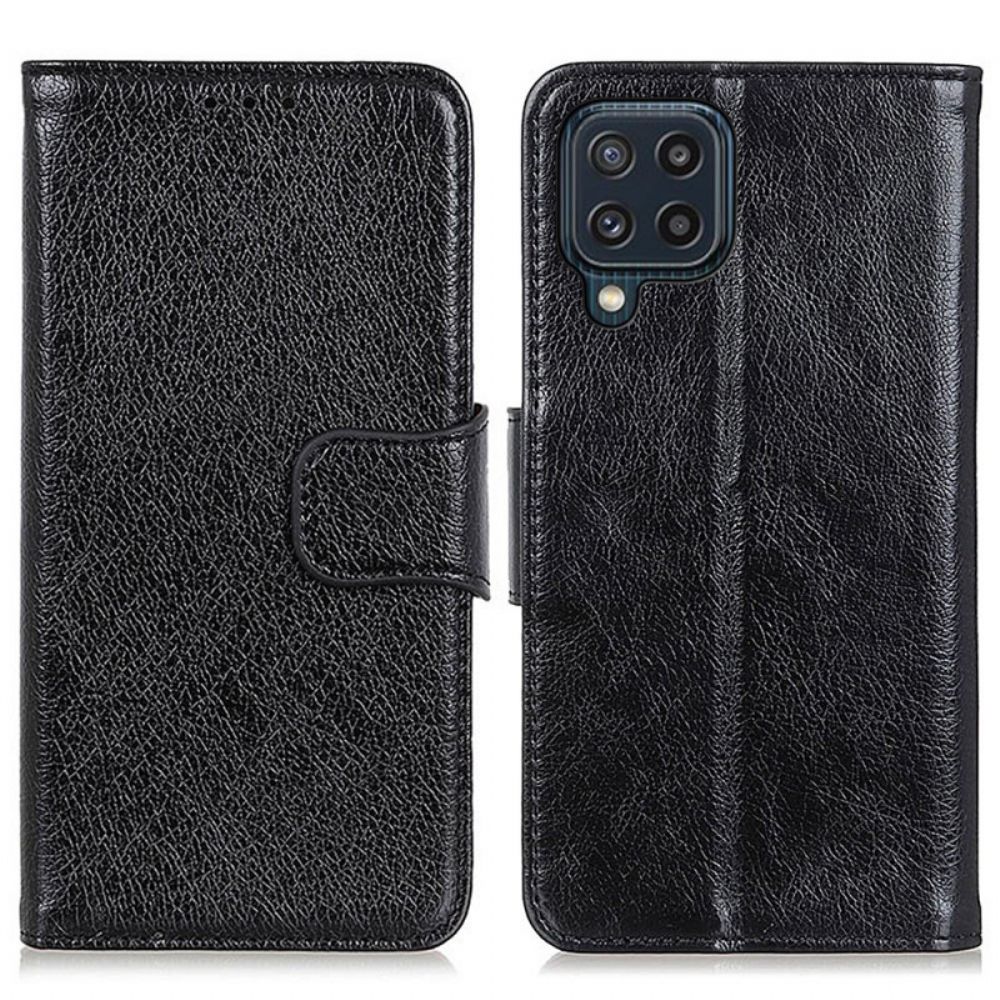 Folio-hoesje voor Samsung Galaxy M32 Gesplitst Nappaleer