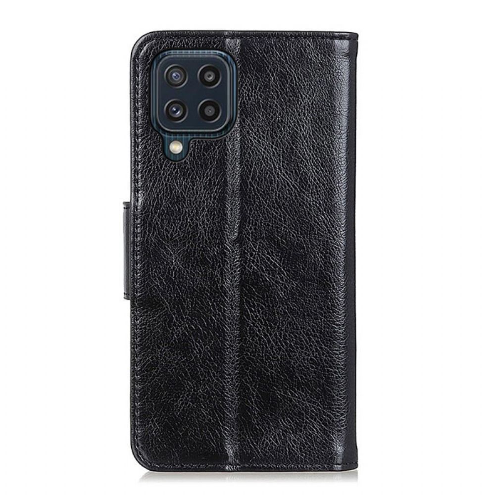 Folio-hoesje voor Samsung Galaxy M32 Gesplitst Nappaleer