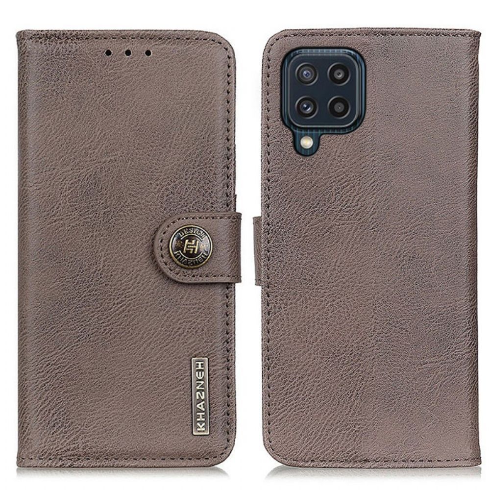 Folio-hoesje voor Samsung Galaxy M32 Imitatieleer Khazneh