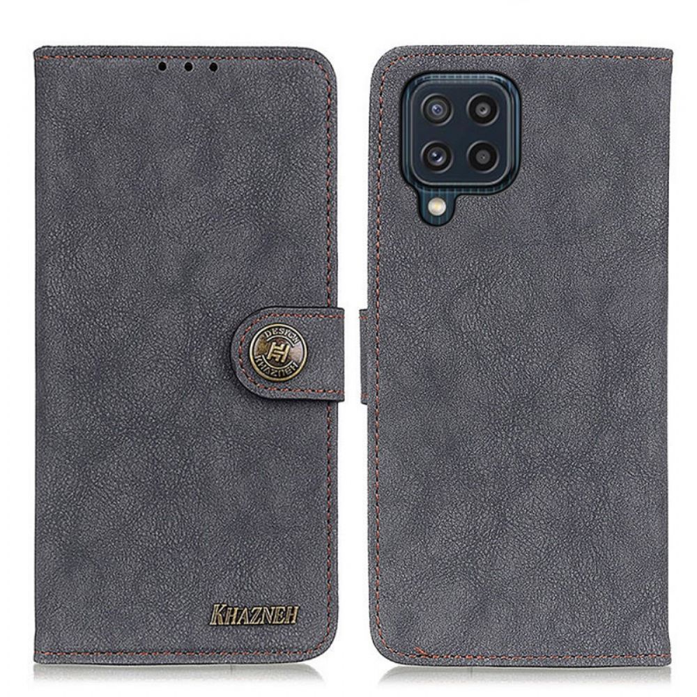 Folio-hoesje voor Samsung Galaxy M32 Khazneh Retro Splitleer