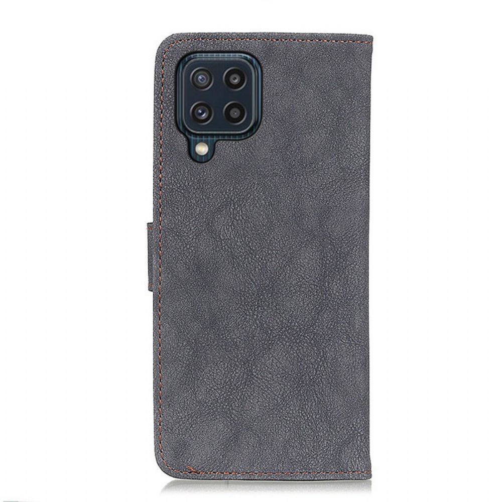 Folio-hoesje voor Samsung Galaxy M32 Khazneh Retro Splitleer