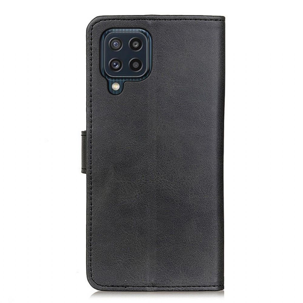 Folio-hoesje voor Samsung Galaxy M32 Mat Leereffect