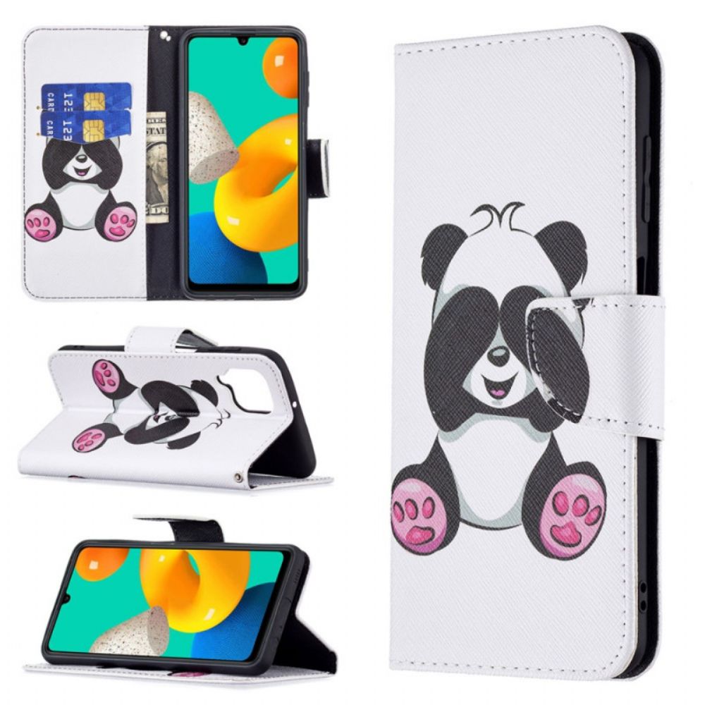 Folio-hoesje voor Samsung Galaxy M32 Pandaplezier