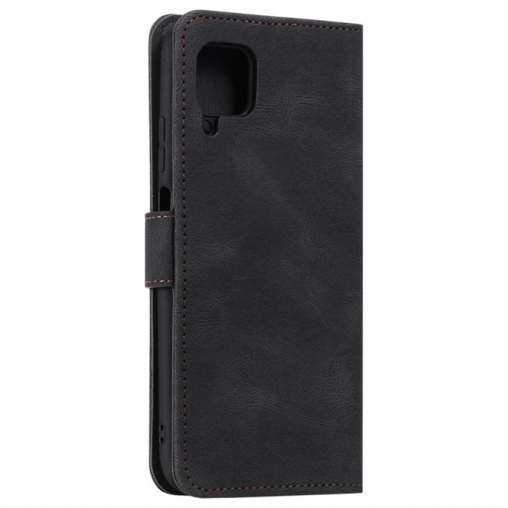 Folio-hoesje voor Samsung Galaxy M32 Skin-touch-naden