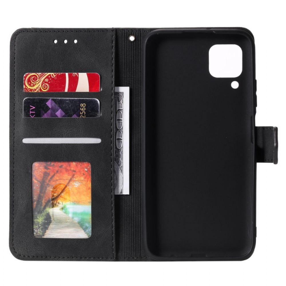 Folio-hoesje voor Samsung Galaxy M32 Skin-touch-naden