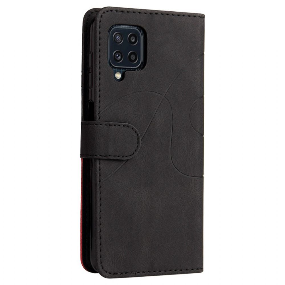 Folio-hoesje voor Samsung Galaxy M32 Tweekleurig